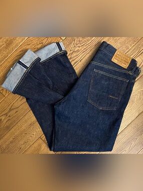 Indigofera Kirk 34 x 33 Shiroyama Selvedge Mens Jeans.  Button Fly.  Limited